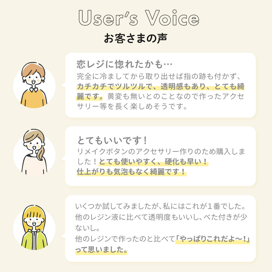 恋がはじまるレジン液