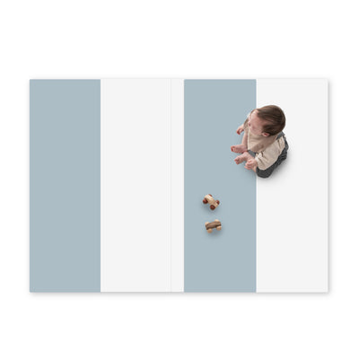 シームレス / 160×120cm / ブルー×ホワイト