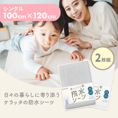 シングル(100×200cm) / 2枚入 / グレー×ホワイト
