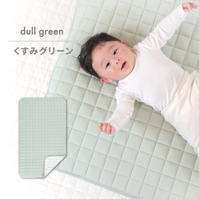 ベビー防水敷きパッド 70×120cm 2枚入り（ミルキーホワイト×いちごみるく【2枚組】）