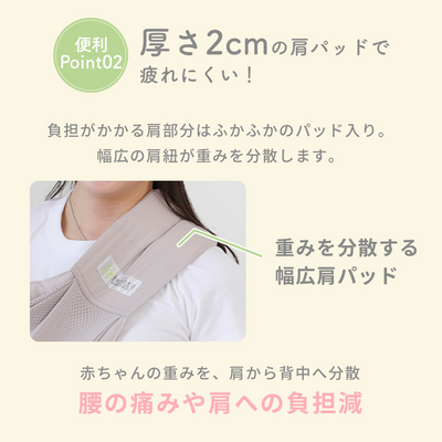 ベビースリング メッシュタイプ（ペールブルー）