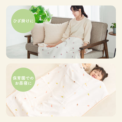 イブルバンブー® さらふわ抗菌 4重ガーゼケット