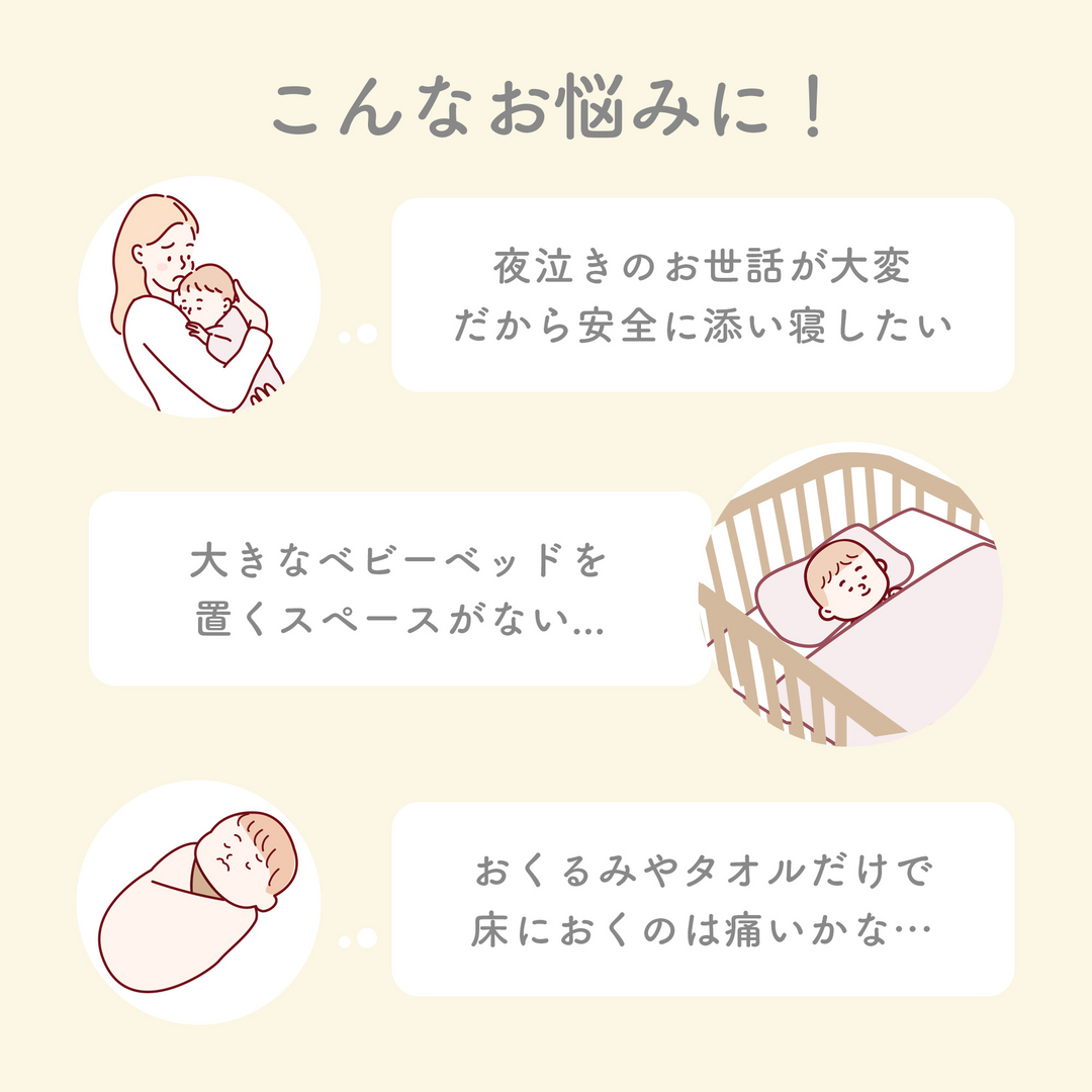 イブル® 折りたたみベッドインベッド（レモン）