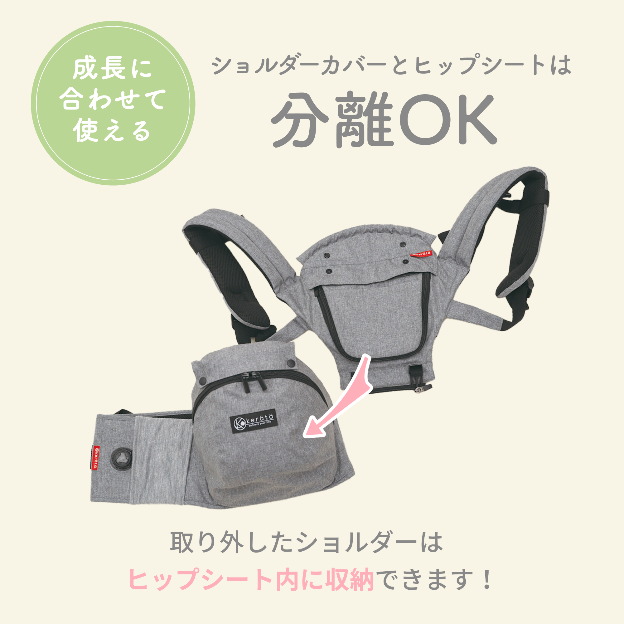 抱っこ紐 ヒップシート (ケラッタ) ダイヤルヒップ 公式HipGo