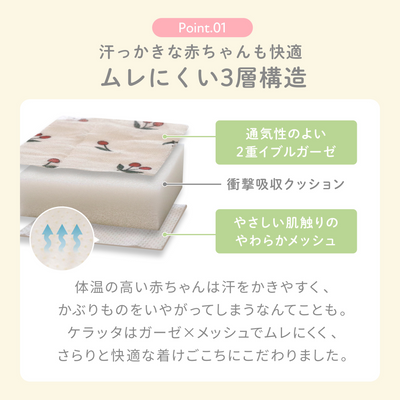 ibul® ごっつん防止ヘルメット（ベージュチェック）