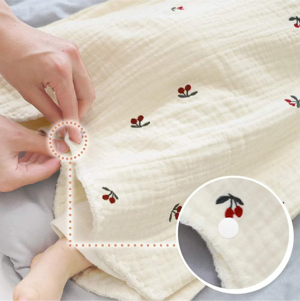 ibul® 6重ガーゼ刺繍スリーパー