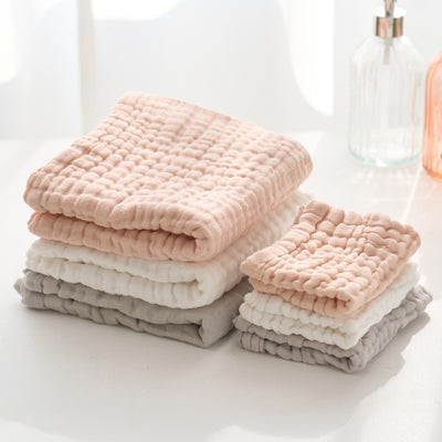 タオル・ハンカチセット（6枚） / ピンク・グレー・ホワイト