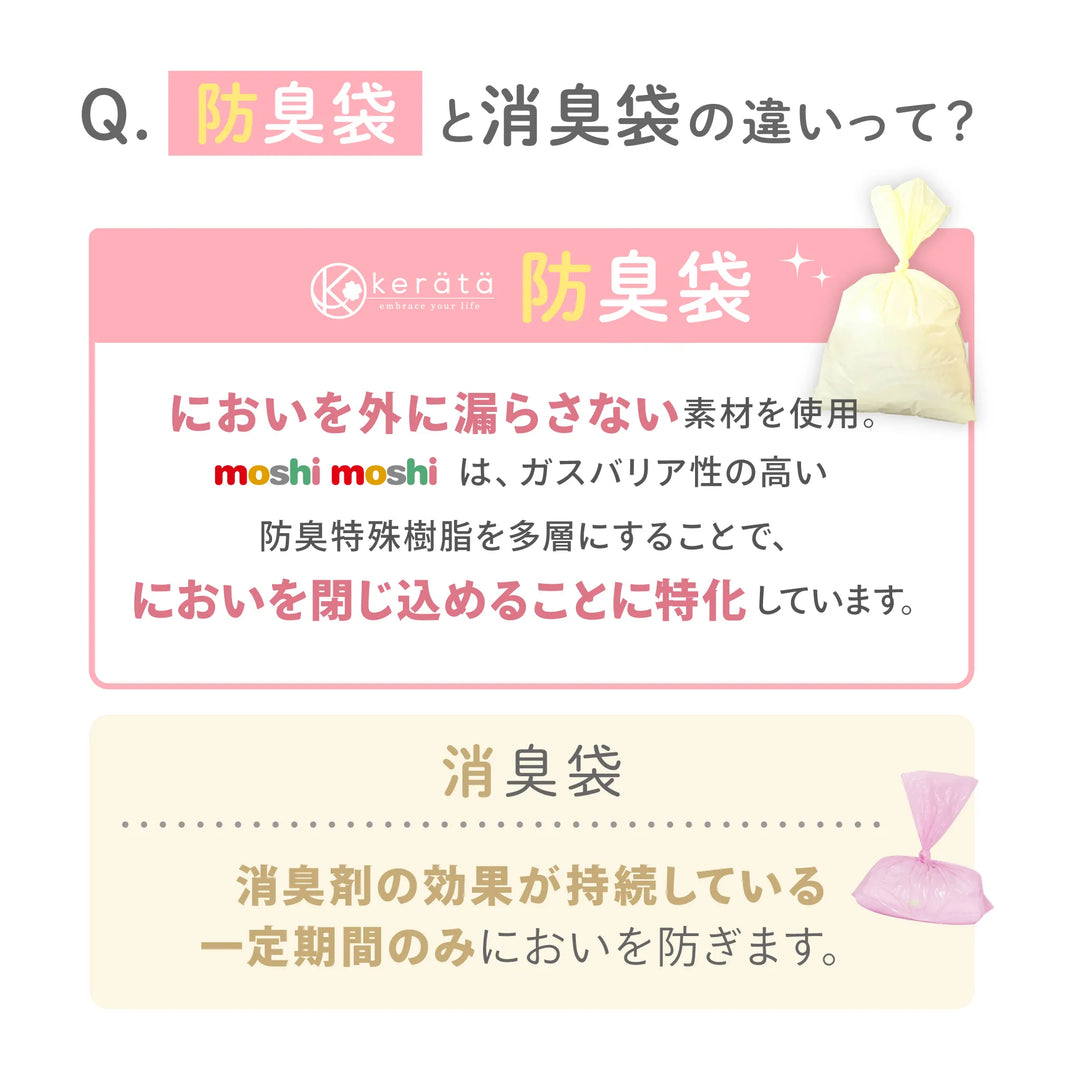 【ひだまり市限定】おむつ防臭袋 moshimoshi3箱セット
