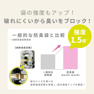 おむつ防臭袋 moshi moshi M 210枚入り 1個