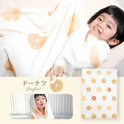 イブル ふんわりパイルのお昼寝タオルケット（ドーナッツ）