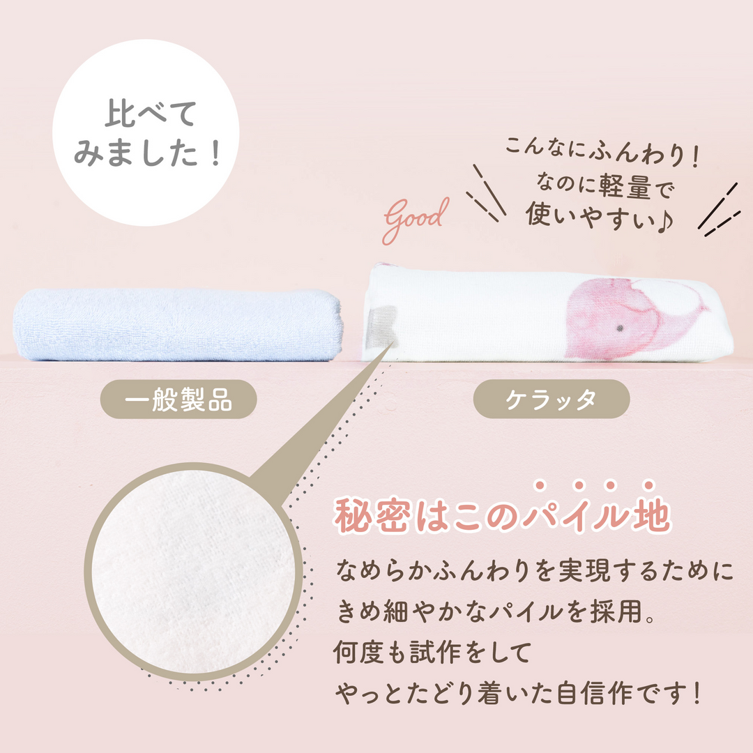 イブル ふんわりパイルのお昼寝タオルケット（ドーナッツ）