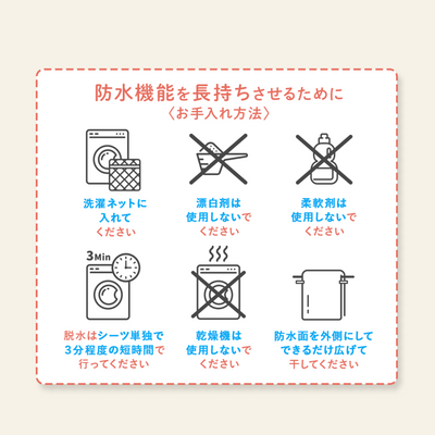 ベビー防水シーツ ベビーベッドサイズ 70×120cm 1枚（ブルー）