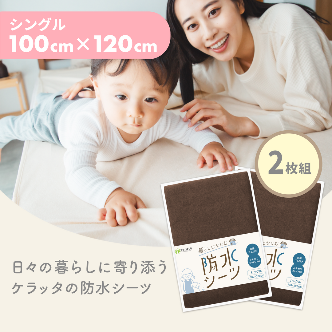 シングル（100×200cm） / 2枚入 / ブラウン
