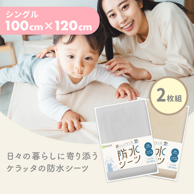 シングル（100×200cm） / 2枚入 / グレー×ベージュ