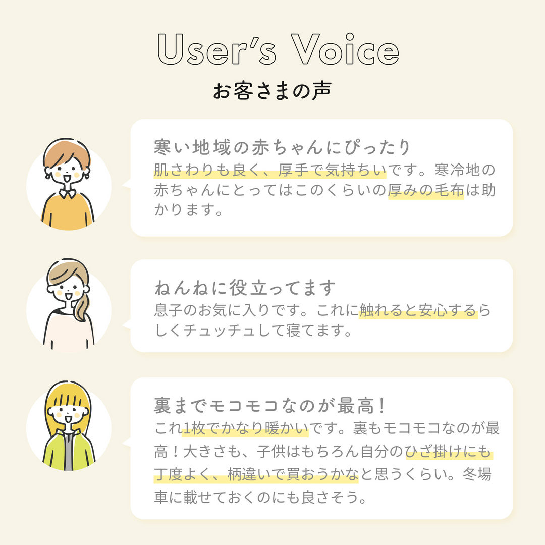 ふわもこイブル ブランケット ハーフサイズ（雪と月）